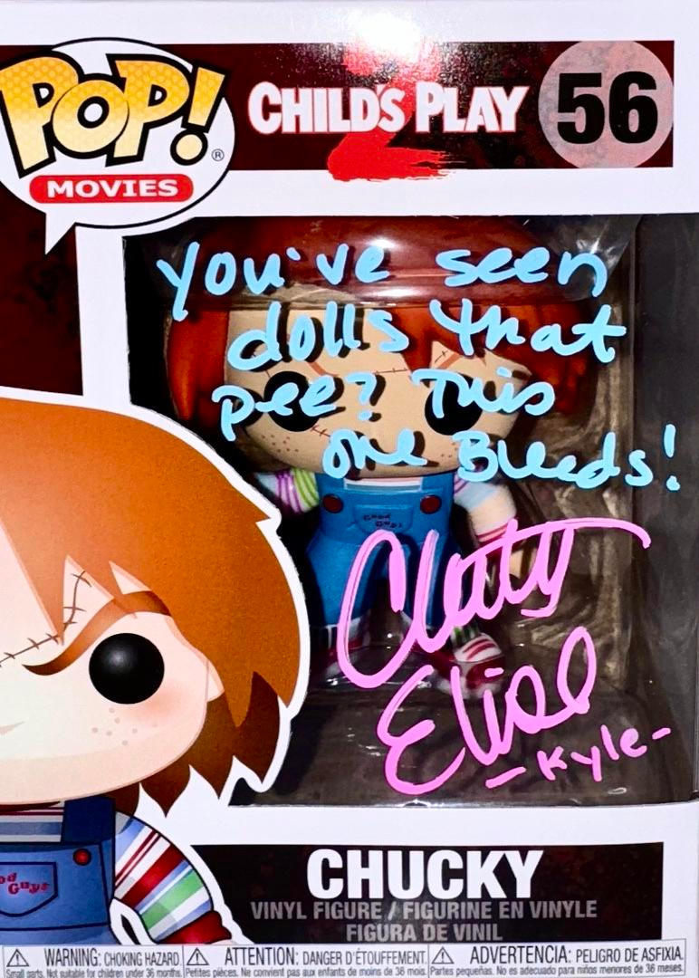 Christine Elise Signed Funko Pop #56 "Chucky" (Childs Play) w/Inscription - OC Celebrity Marketing #02